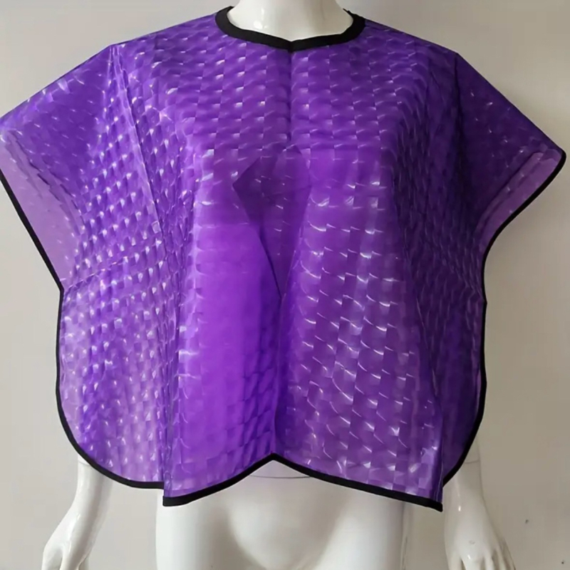 Pelerină impermeabilă de coafură, cu material gros, pentru salon și uz casnic, 80×80 cm, pentru vopsirea părului