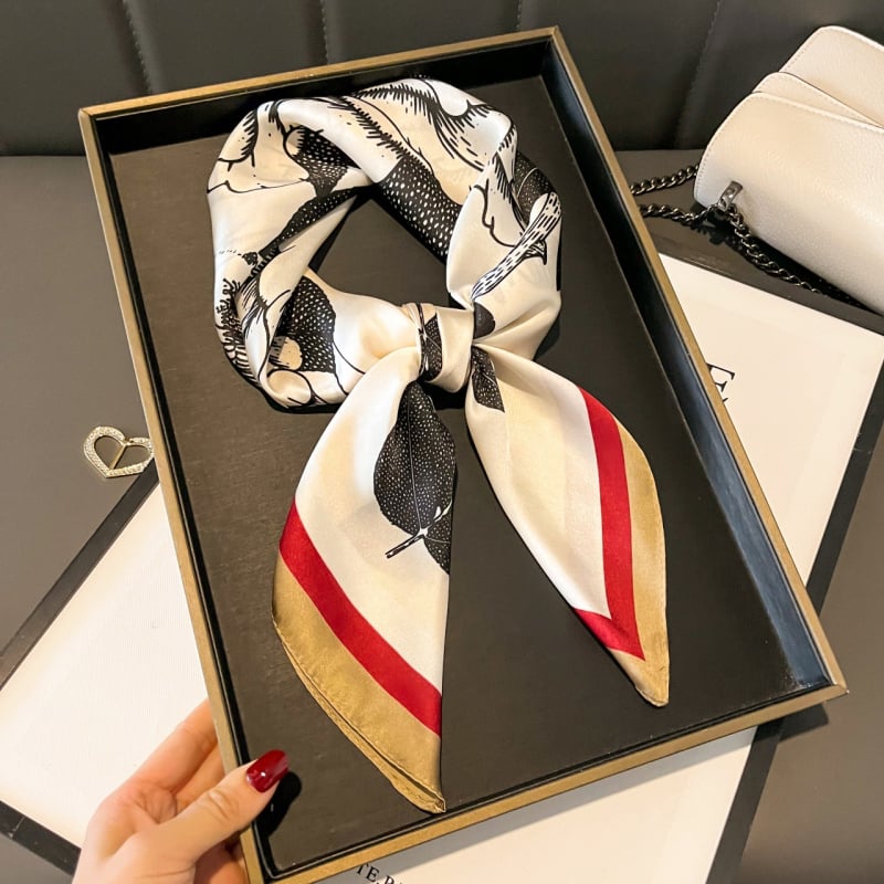 70×70 cm poliészter négyszögletes sál nőknek, tavaszi divat kiegészítő, könnyű és sokoldalú nyak Kendő