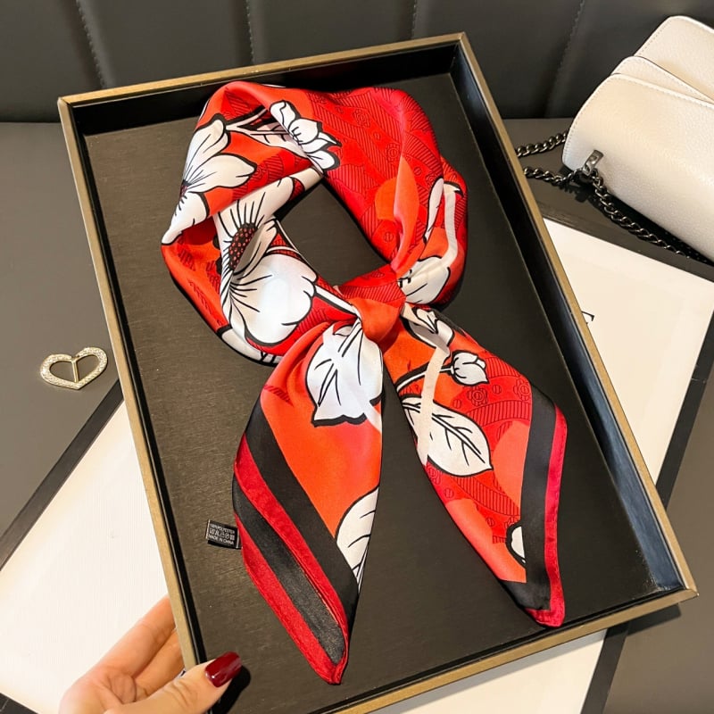 70×70 cm poliészter négyszögletes sál nőknek, tavaszi divat kiegészítő, könnyű és sokoldalú nyak Kendő