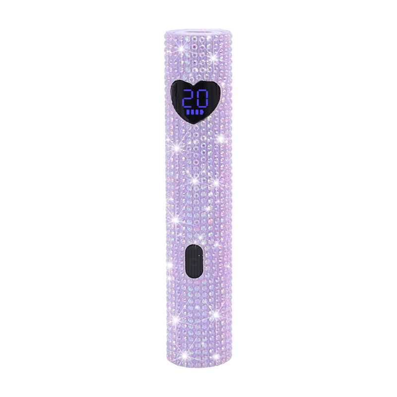 Lampă inteligentă pentru unghii, în formă de inimă cu diamant, lampă de manichiură portabilă, iluminare focalizată, uscător cu fototerapie