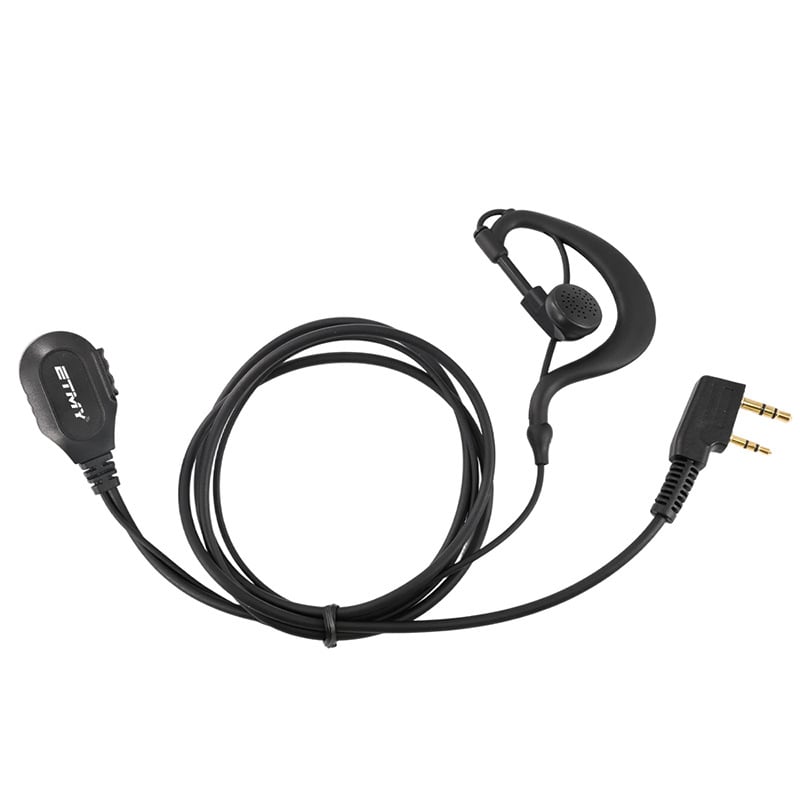 BF888S, UV5R, UV-9R, TC-510 adapter K-formájú hexagon PTT fülhallgatóhoz