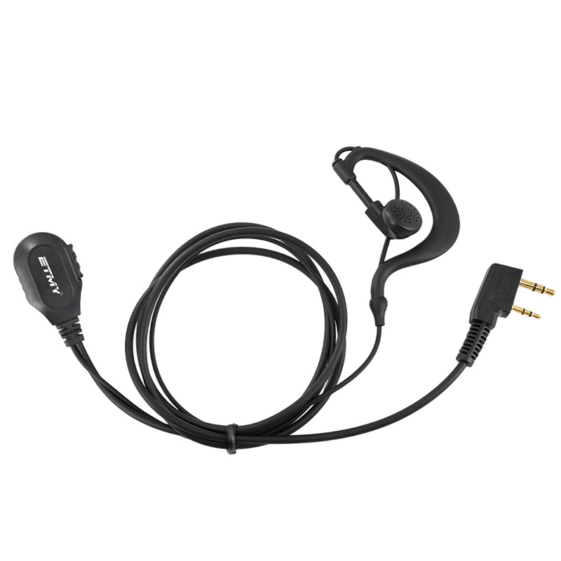 BF888S, UV5R, UV-9R, TC-510 adapter K-formájú hexagon PTT fülhallgatóhoz