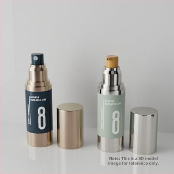 15–50 ml вакуумно шише за лосион с дозатор, прозрачно цилиндрично електроплатирано шише, фин спрей за тоник и есенция