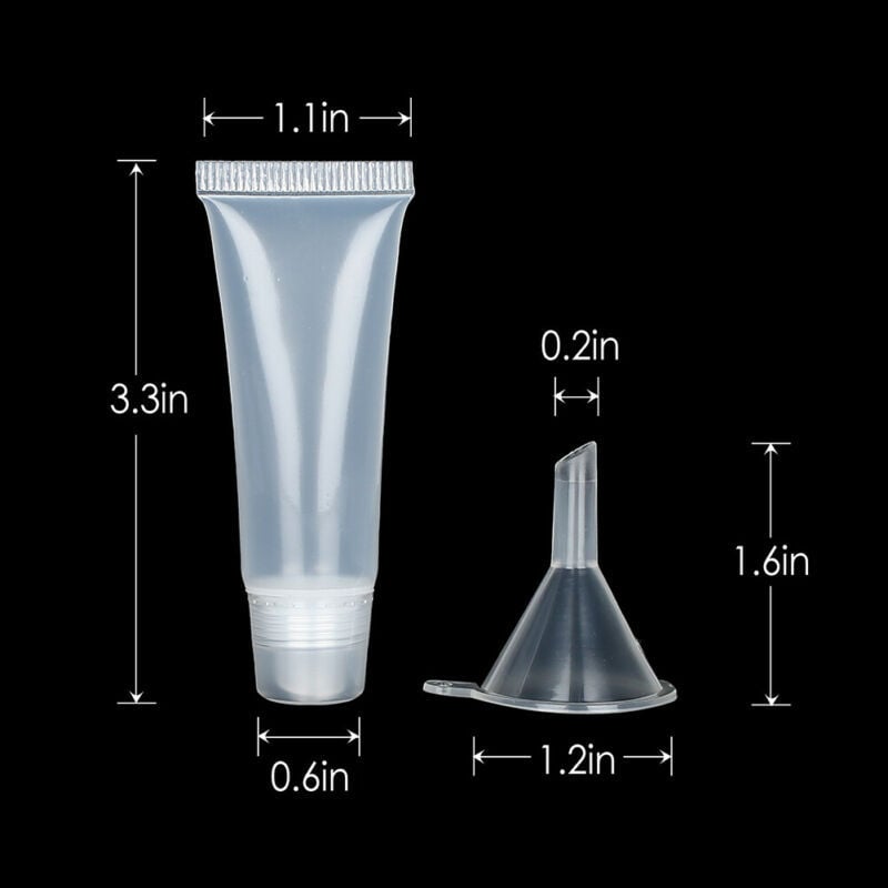 50 kom praznih cijevi za sjaj za usne 10 ml