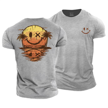 Ανδρικό T‑shirt Sunset από βαμβάκι, 220 γρ καθαρό βαμβάκι