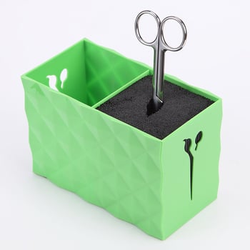 Flattering Organizator dublu pentru foarfece și piepteni – cutie de depozitare pentru salon de coafură
