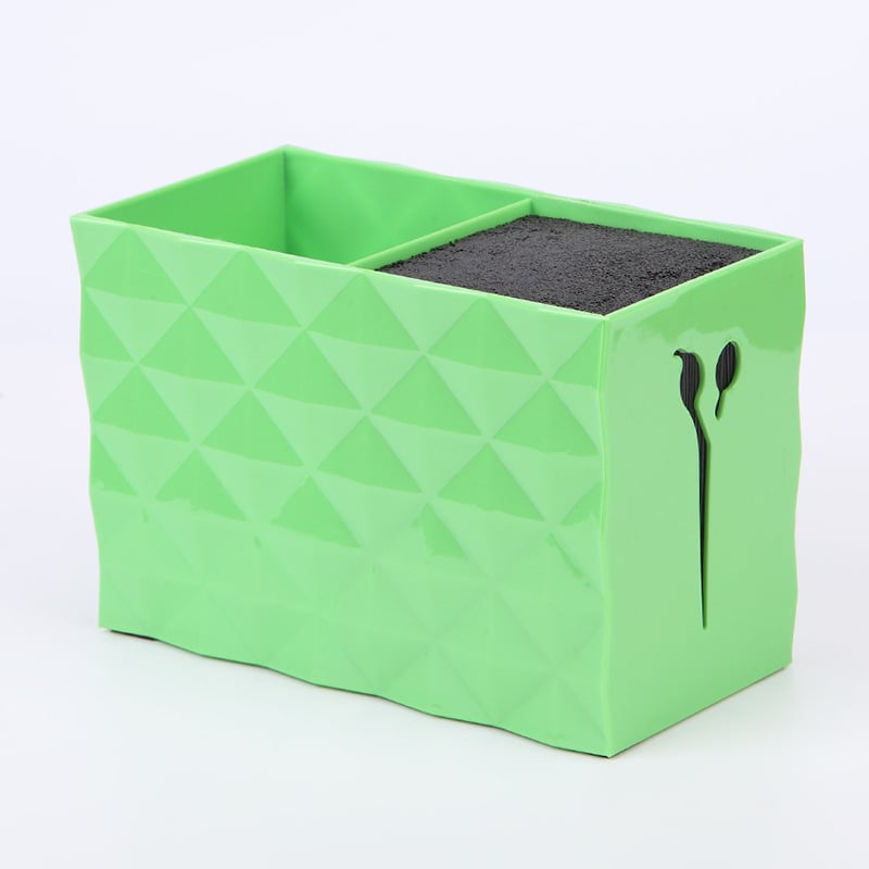 Flattering Organizator dublu pentru foarfece și piepteni – cutie de depozitare pentru salon de coafură