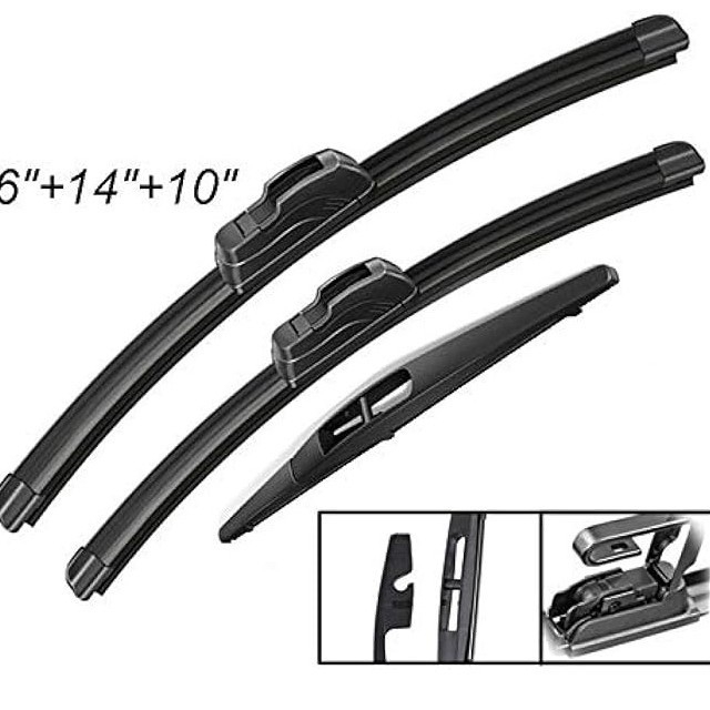 Suzuki SX4 2006-2020 modellhez – első és hátsó ablaktörlőlapok, méretek 26 hüvelyk, 14 hüvelyk és 10 hüvelyk