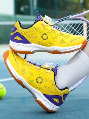 Dječje profesionalne tenisice za badminton s rotirajućom kopčom, lagane i s protukliznom podlogom, za trening, stolni tenis i tenis