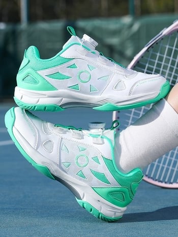 Dječje profesionalne tenisice za badminton s rotirajućom kopčom, lagane i s protukliznom podlogom, za trening, stolni tenis i tenis
