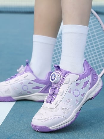 Dječje profesionalne tenisice za badminton s rotirajućom kopčom, lagane i s protukliznom podlogom, za trening, stolni tenis i tenis