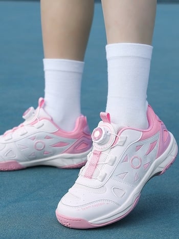 Dječje profesionalne tenisice za badminton s rotirajućom kopčom, lagane i s protukliznom podlogom, za trening, stolni tenis i tenis