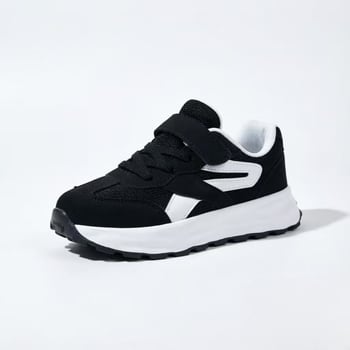 Dječje kožne bijele sportske tenisice, unisex, korejskog stila casual trkačke tenisice, uzrast 6–12 godina