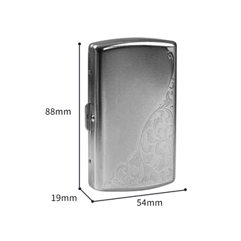 Carcasă metalică gravată pentru țigări, pentru 12 țigări, elegantă, compactă și portabilă, design masculin creativ cu suport pentru țigări