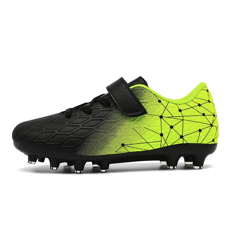 Детски футболни обувки с лепенка и дълги шипове за тренировки, размери 29-39