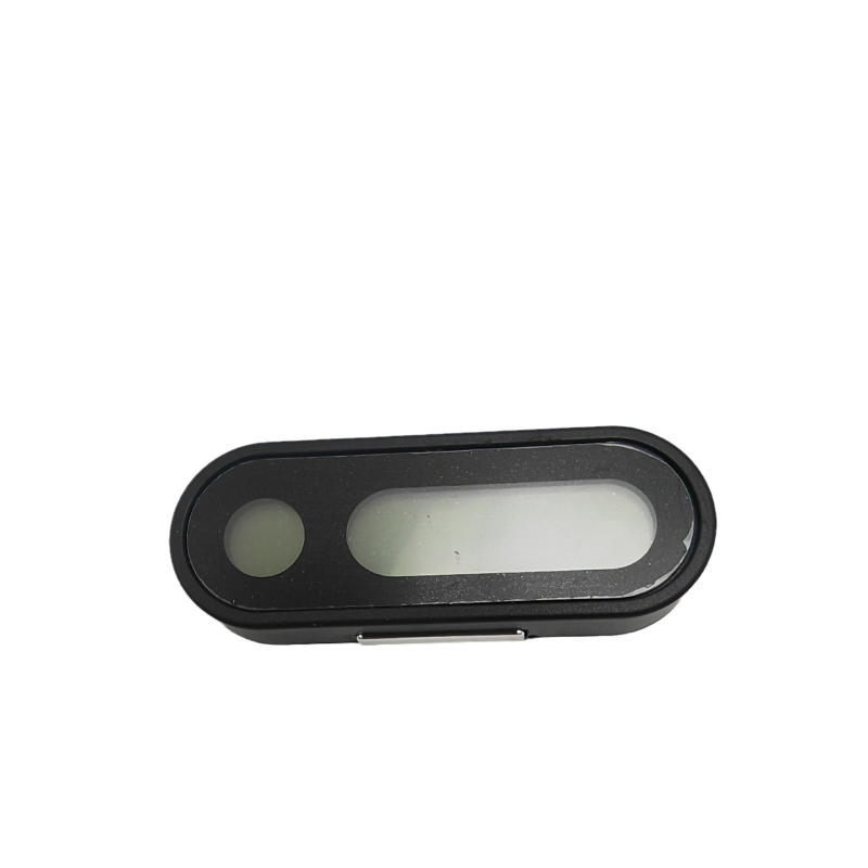 Ceas electronic pentru mașină cu afișaj LCD luminos și termometru, mini cu bandă adezivă