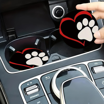 Suport circular din silicon pentru pahare auto – ceai și cafea