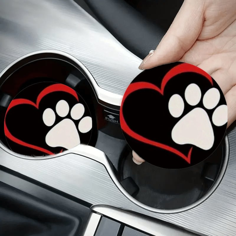 Suport circular din silicon pentru pahare auto – ceai și cafea