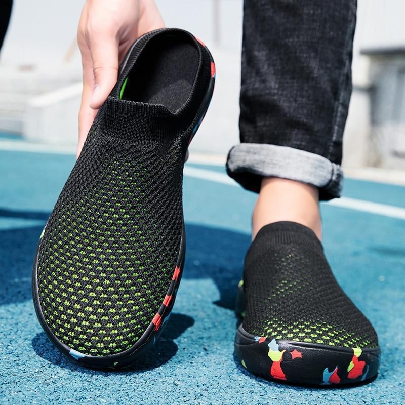 Na skladištu: muške slip-on sandale s širokim prstom i zaštitom prsta, otvorena peta, veličina 48, ljeto–jesen