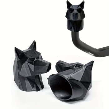 3D PVC vuk poklop spojke za prikolicu, moderan umjetnički stil