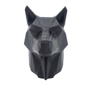 3D PVC vuk poklop spojke za prikolicu, moderan umjetnički stil