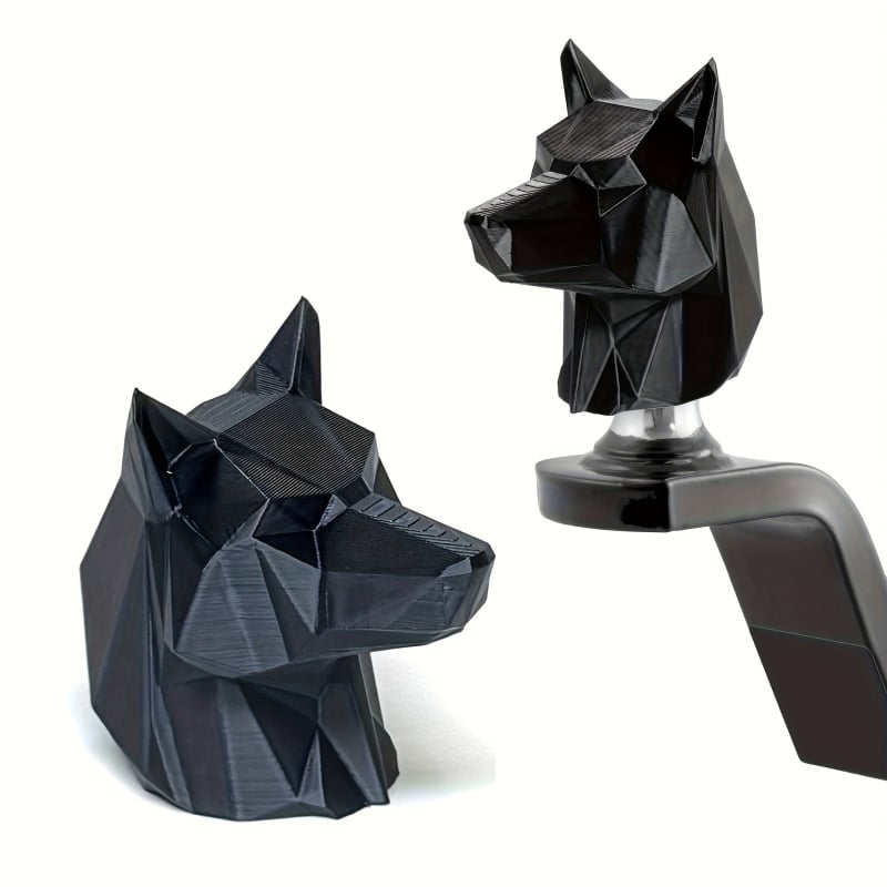 3D PVC vuk poklop spojke za prikolicu, moderan umjetnički stil