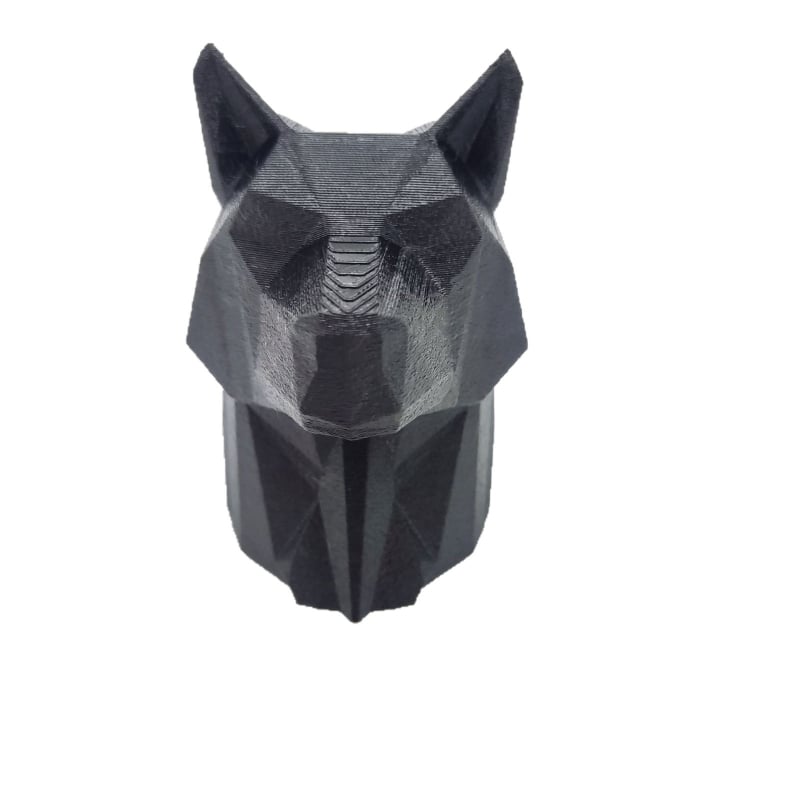 3D PVC vuk poklop spojke za prikolicu, moderan umjetnički stil