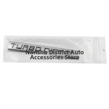 Turbo Diesel auto nálepka, logo turbomotoru, upravený automobilový erb