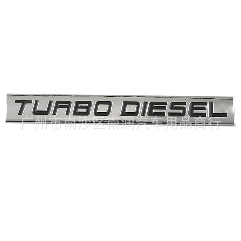 Turbo Diesel autómatrica, turbófeltöltött motor logó jelvény, módosított autó embléma
