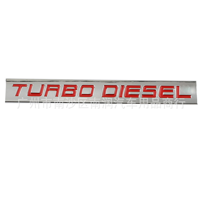 Turbo Diesel autómatrica, turbófeltöltött motor logó jelvény, módosított autó embléma