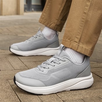Férfiaknak széles orrú sportcipő, lélegző, csúszásmentes talppal, mindennapi viselet, dad sneakers stílusban