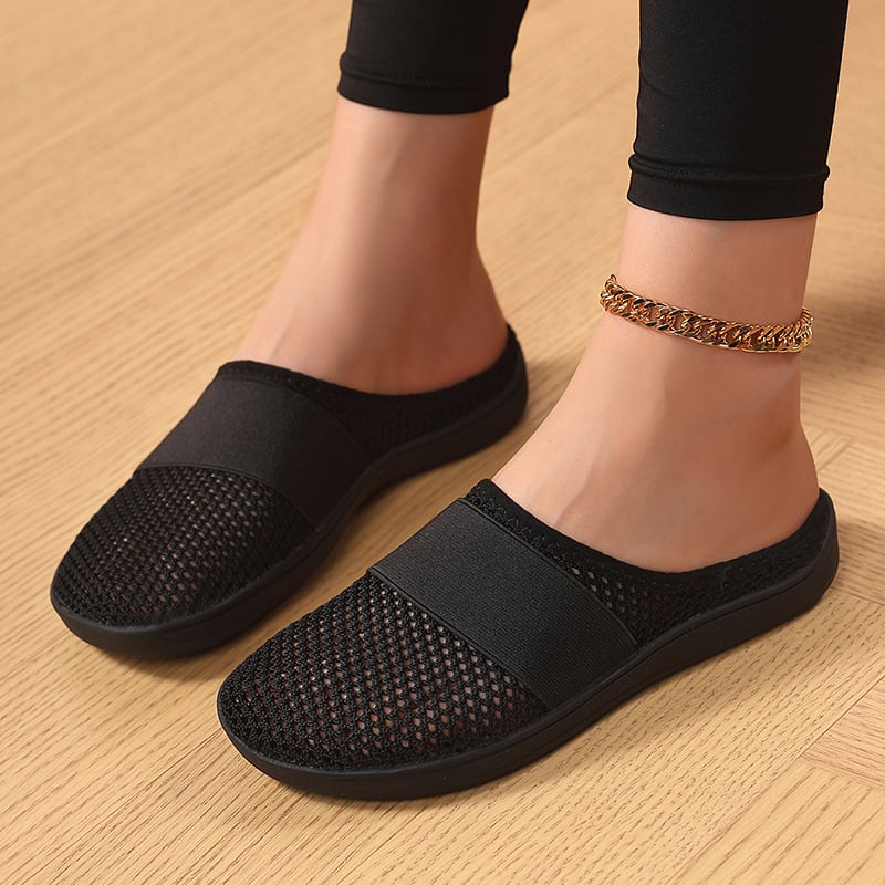 Plus-size ženske Slip-On s mrežastim gornjim dijelom, lagane svakodnevne loaferice