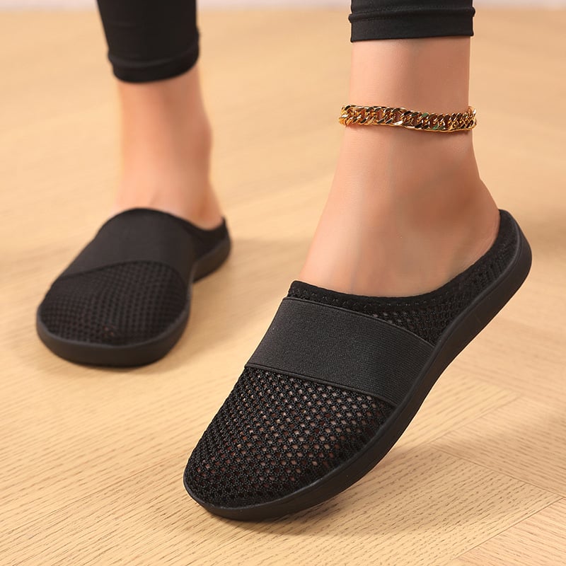 Plus-size ženske Slip-On s mrežastim gornjim dijelom, lagane svakodnevne loaferice