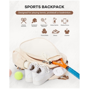 Unisex sportski ruksak za tenis i badminton s velikim kapacitetom