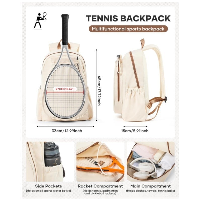 Unisex sportski ruksak za tenis i badminton s velikim kapacitetom