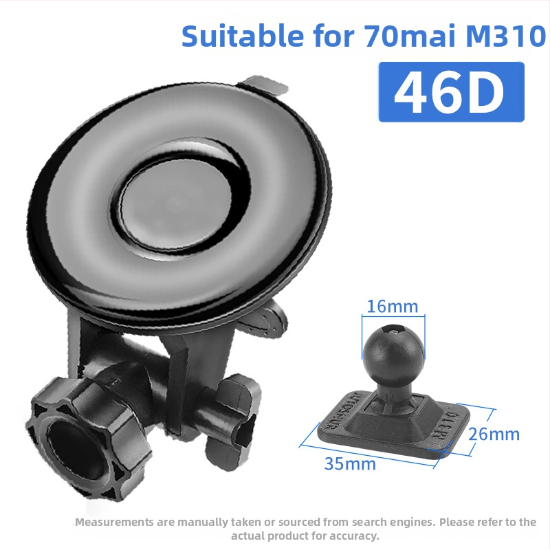 Silikónový držiak s vákuovou prisavkou pre auto dash cam 70Mai Pro A800/A500S, základňa 68 mm, 360°