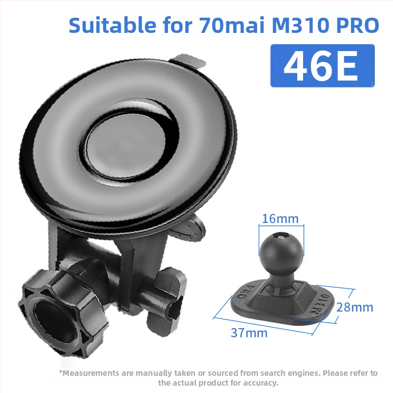 Silikónový držiak s vákuovou prisavkou pre auto dash cam 70Mai Pro A800/A500S, základňa 68 mm, 360°