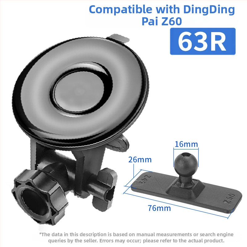 Silikónový držiak s vákuovou prisavkou pre auto dash cam 70Mai Pro A800/A500S, základňa 68 mm, 360°