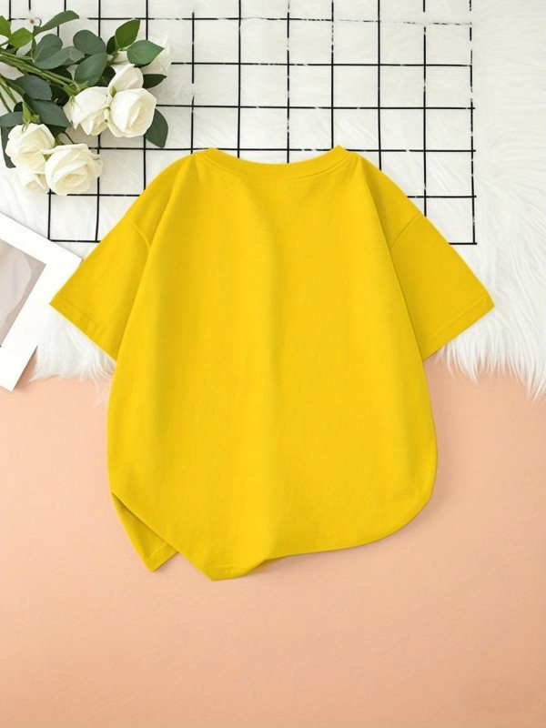 Παιδικό καλοκαιρινό T-shirt με 3D ψηφιακή εκτύπωση, στρογγυλός λαιμός, κοντό μανίκι