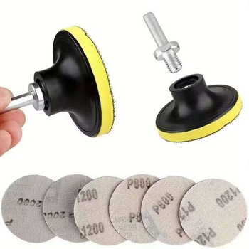 Set de 35 discuri pentru repararea farurilor și polisare auto, diametrul 75 mm (3 in), bureți de polisare cu șmirghel