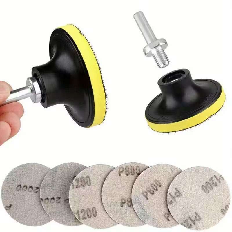 Set de 35 discuri pentru repararea farurilor și polisare auto, diametrul 75 mm (3 in), bureți de polisare cu șmirghel