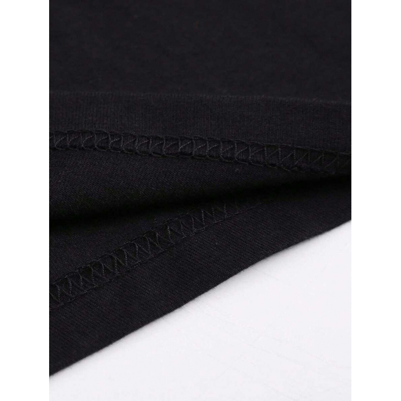 Μπλούζα T‑shirt από 100% βαμβάκι με casual print: γάτα σε selfie και δεινόσαυρος T-Rex