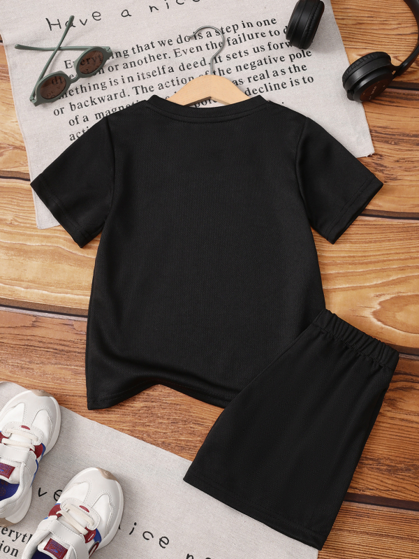 Σετ παιδικών T‑shirt και σορτς με το μήνυμα "My Love Mom", καλοκαιρινή καθημερινή εμφάνιση