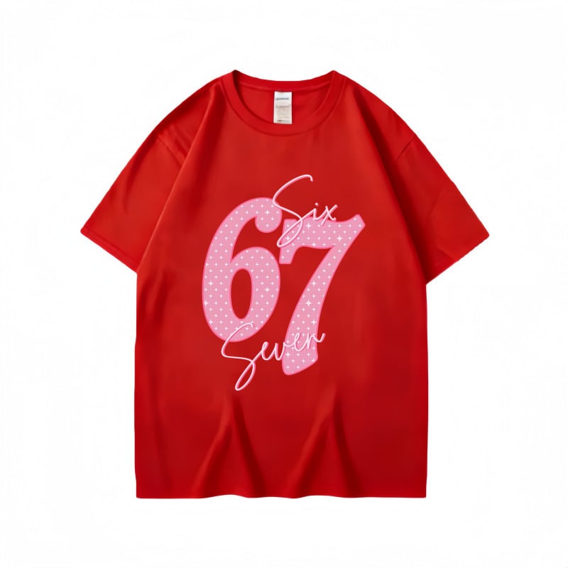 Παιδικό κοντομάνικο βαμβακερό T‑shirt, Άνοιξη/Καλοκαίρι 2026, Unisex, Στρογγυλός λαιμός, Μαλακό αίσθημα, Εκτύπωση με γράμματα