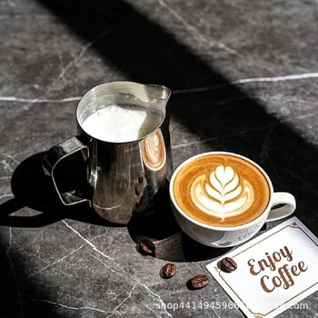 Spumator de lapte din oțel inoxidabil 304, ac pentru Latte Art, lingură de măsurat, set clește, spumator de lapte pentru cafea, instrumente pentru prepararea cafelei aromate