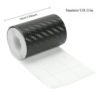 Folie 3D din fibră de carbon pentru schimbarea culorii pe întreaga mașină, tavan interior negru mat