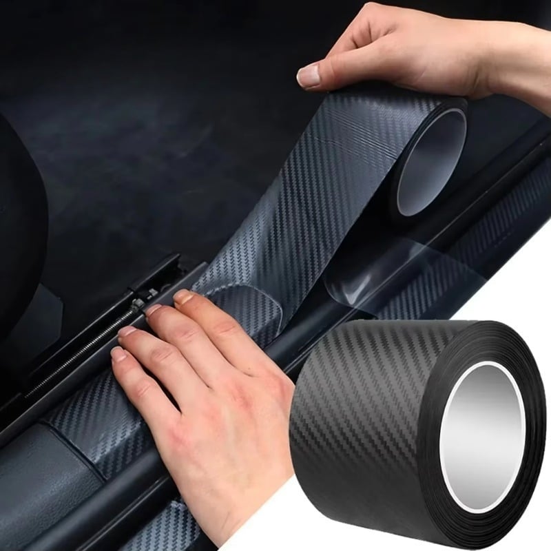 Folie 3D din fibră de carbon pentru schimbarea culorii pe întreaga mașină, tavan interior negru mat