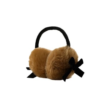 Зимни плюшени Ear Muffs с панделка, топли за жени и момичета, стил Y2K