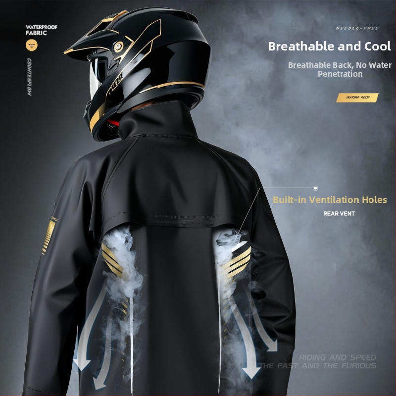 Be Beautiful Nepremokavý set pre jazdcov na motocykl – unisex, dvojdielny komplet, úplná ochrana proti dažďu pre dospelých