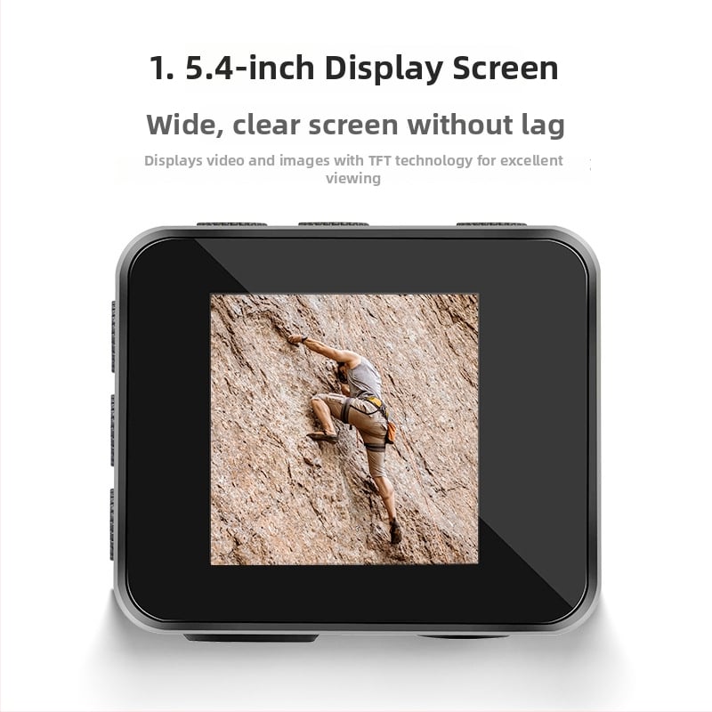 4K akčná kamera s elektronickou stabilizáciou obrazu, vodotesná, Wi-Fi, diaľkové ovládanie cez smartfón, 64GB